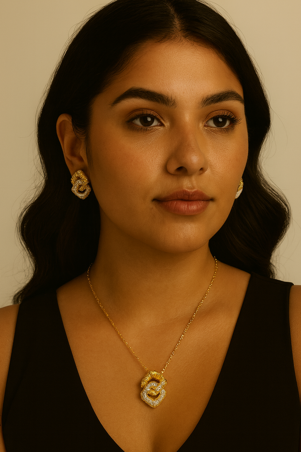 necklace and earrings set